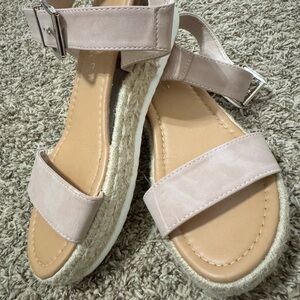 Women’s Espadrille Platform Sandals with Ankle Strap 8.5